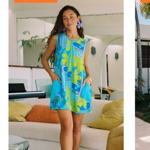 ISO Eternal Summer Kiyomi Dress in Retro Blue